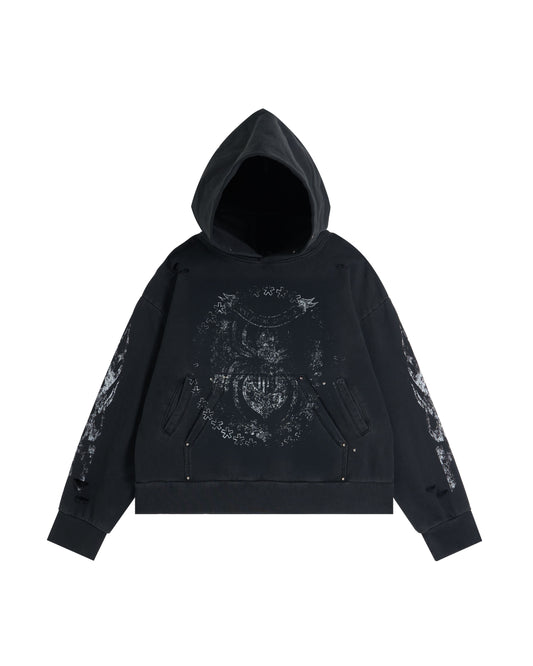 44TEES 21 Hoodie Faded