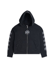 44TEES 22 Hoodie Zip Faded