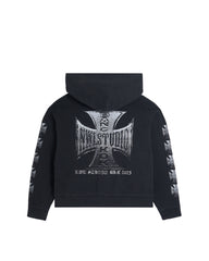 44TEES 22 Hoodie Zip Faded