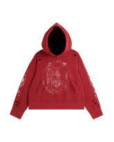 44TEES 26 Hoodie Red Faded