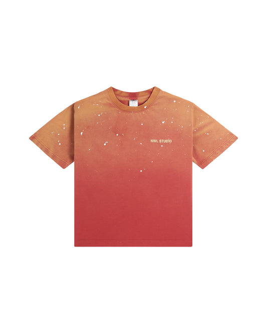 44TEES 32 Regular Red Faded