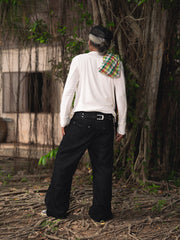 Raw Denim Studdeds Bootcut Jeans