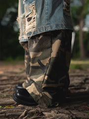 Double Layer Denim-Camo Light Fade