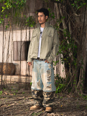 Bottons Dad Long Sleeve Shirt Olive Green (Pre-order 15-25 days)