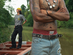 NWL Leather Belt Takrud Studdeds *Handmade* Only 30 Piece (Pre-order 15-25 days)
