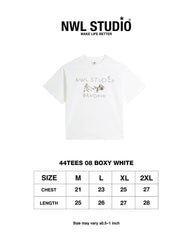 44TEES 08 Boxy white