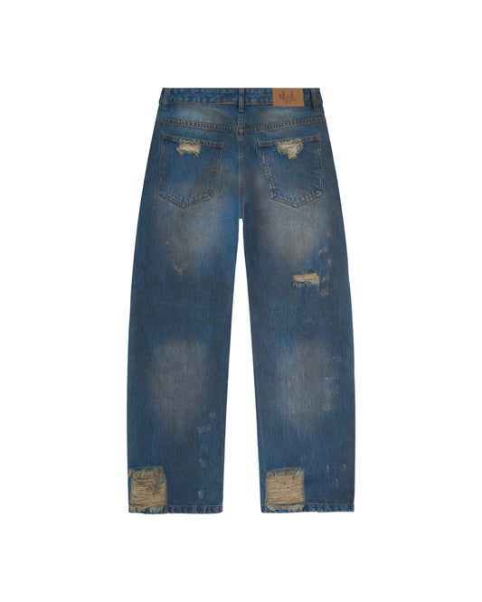 Vintage Blue Straight Fit Jeans