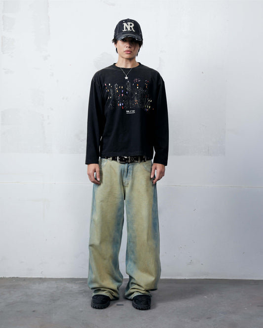 Night Light Long Sleeve Brown Fade