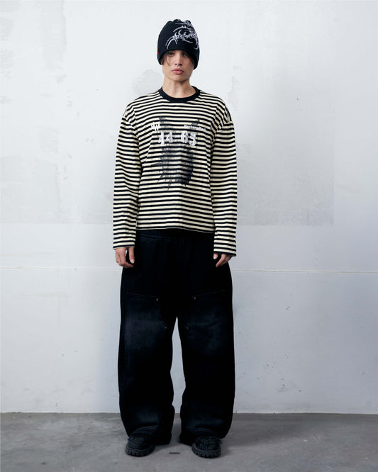 Striped Tee Long Sleeve Yellow-Black