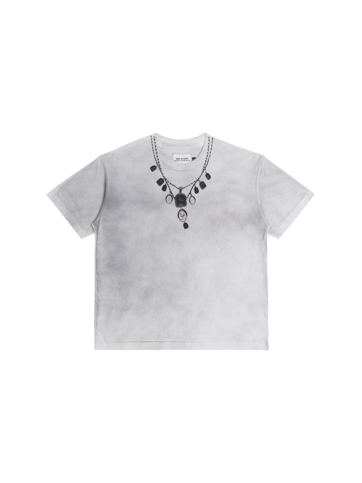 NWL Necklace Print Regular Smoke White