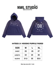 44TEES 31 Purple Faded