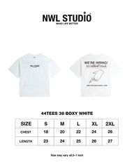 44TEES 38 Boxy White