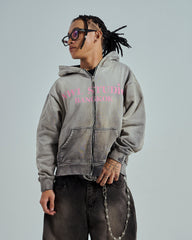 44TEES 02 Hoodie Zip Faded