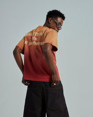 44TEES 32 Regular Red Faded