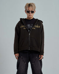 44TEES 04 Hoodie Zip Faded