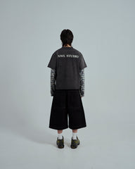 44TEES 30 Camo Sleeve Boxy Faded