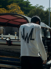 Spider Web Grow Long-Sleeve White