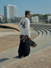 Spider Web Grow Long-Sleeve White