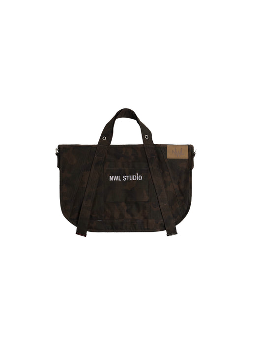 Grommet Brown Ripstop Camo Tote Bag