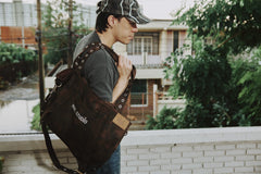 Grommet Brown Ripstop Camo Tote Bag