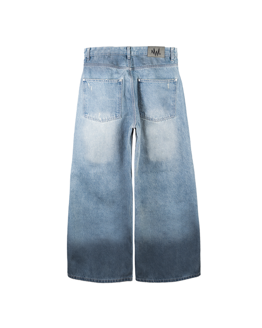 DM17 Ripped Baggy Blue