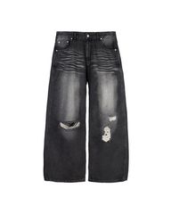 DM16 Ripped Baggy Black Fade