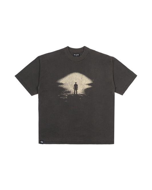 DM13 Skyline Boxy T-Shirt Dark Brown Fade