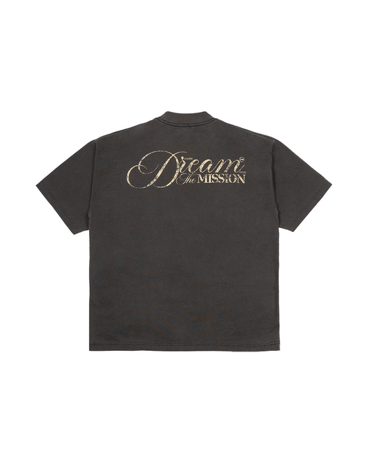 DM13 Skyline Boxy T-Shirt Dark Brown Fade