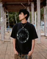 DM09 Graphic Camo Boxy T-Shirt Dark Fade