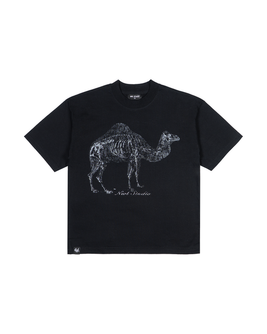 DM06 Camel Boxy T-Shirt Black