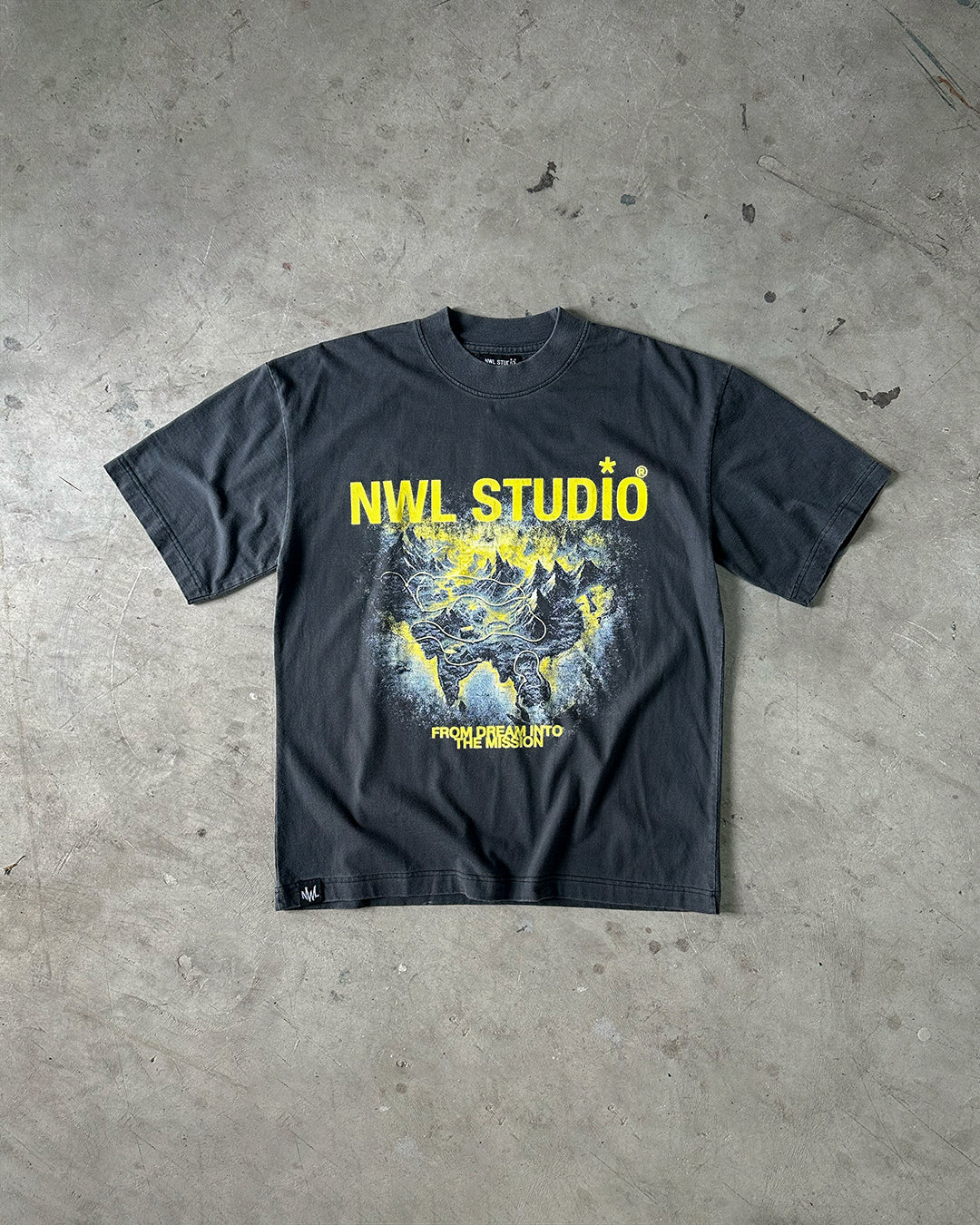 DM11 Map Boxy T-Shirt Mid Fade