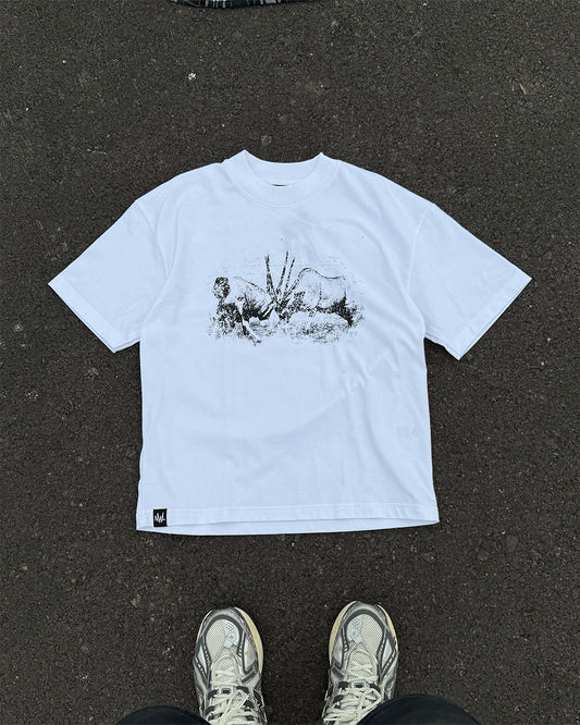 DM04 Olyx Boxy T-Shirt white