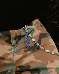 DM21 Logo Keychain Matte Blue
