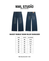 Baggy Mable Wash Blue Damaged