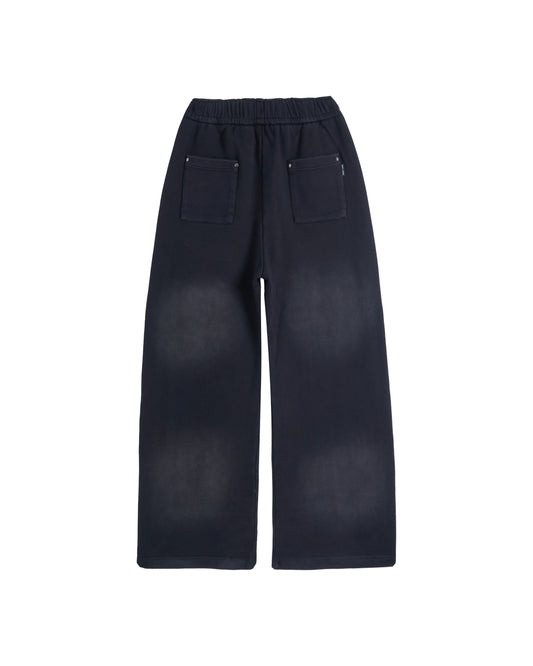 Double Knee Sweat Pant Black Fade