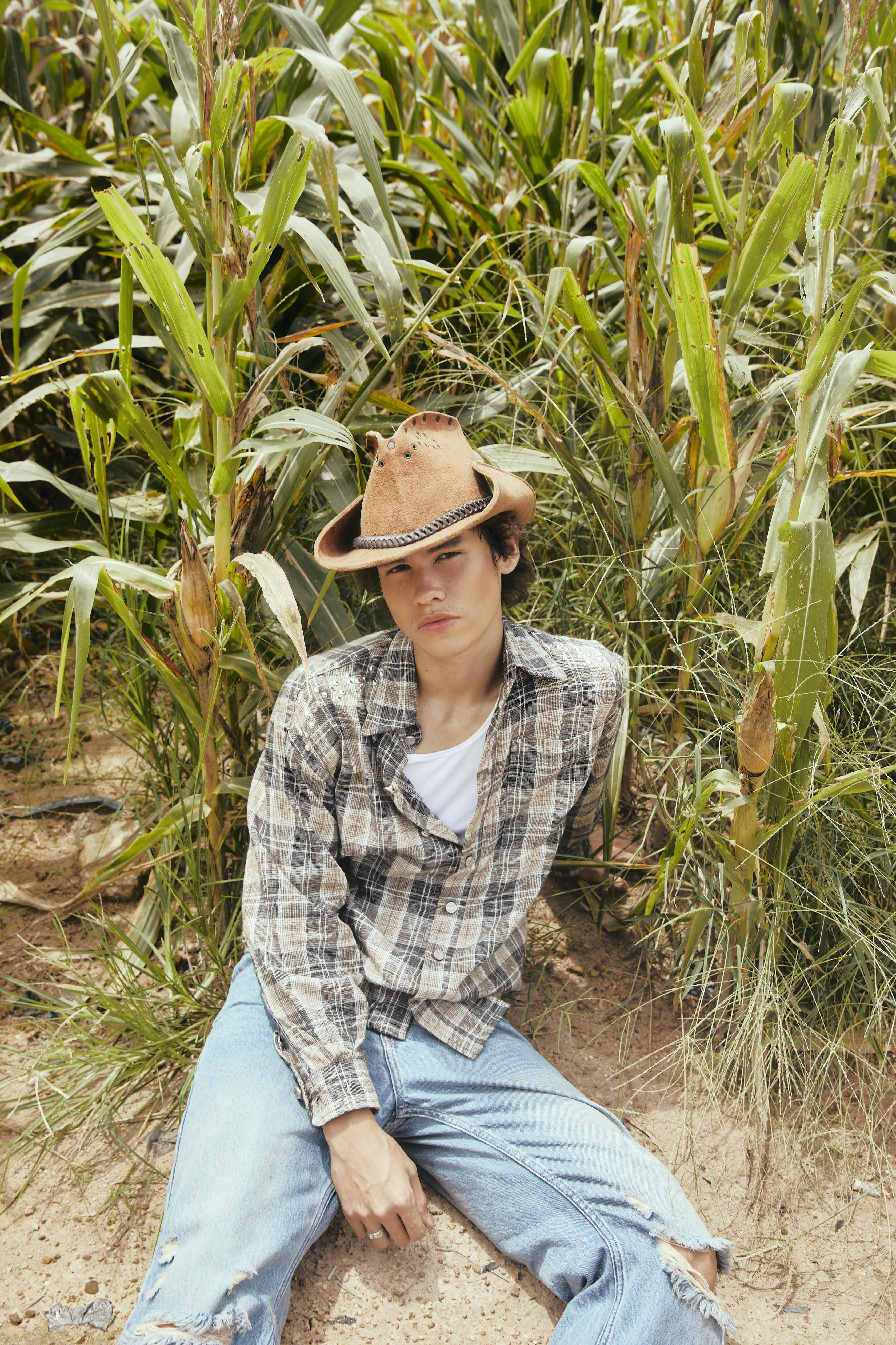 Vixen Long Sleeve Plaid Shirt (Ships on Oct 20)