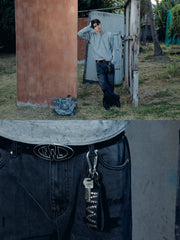 NWL Studded Leather Keychain *Hand Made*