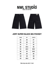 Jort Super Black Big Pocket