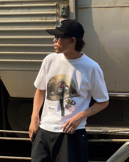 DT01 ARMY BOXY T-SHIRT WHITE