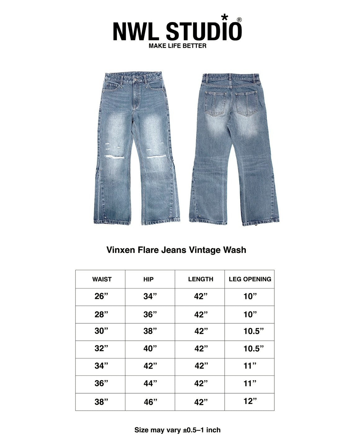 Vixen Flare Jeans Vintage Wash (Ships on Oct 19)