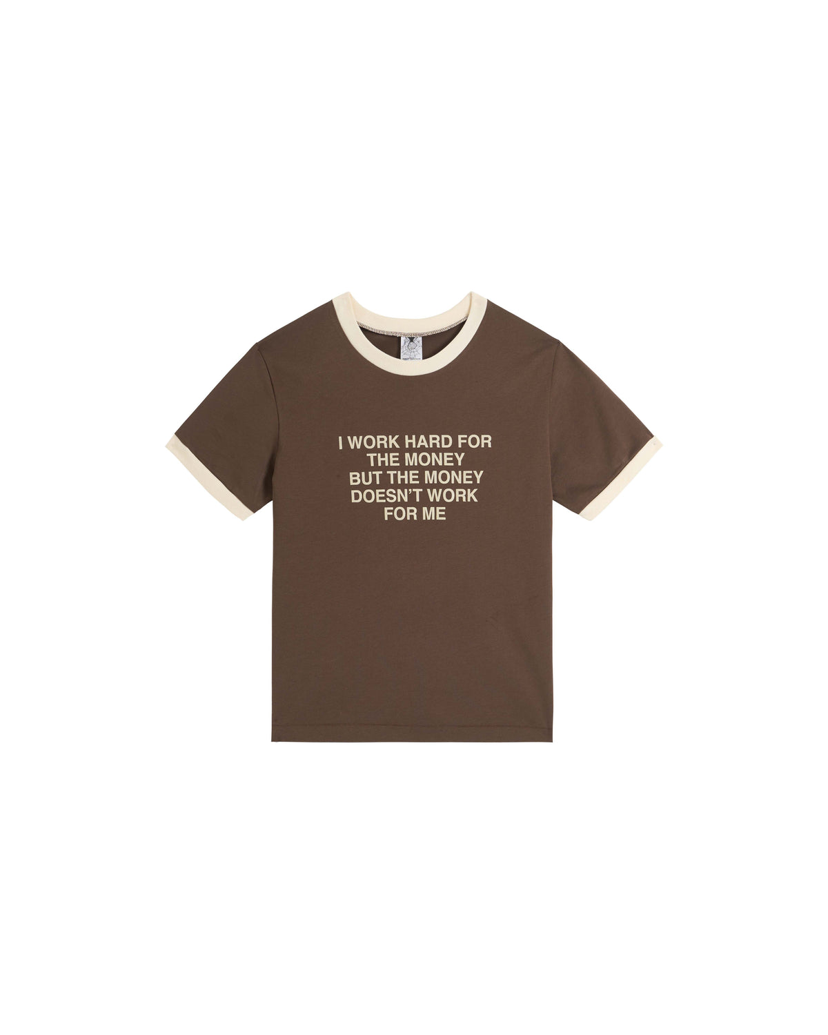 44TEES 19 Ringer Tee Slim Brown