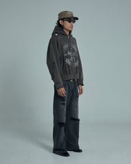 44TEES 05 Hoodie Zip Faded