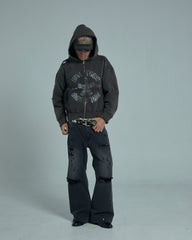 44TEES 05 Hoodie Zip Faded