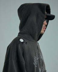 44TEES 05 Hoodie Zip Faded