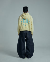 44TEES 27 Hoodie Yellow Faded