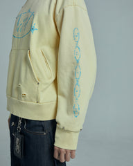 44TEES 27 Hoodie Yellow Faded