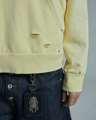 44TEES 27 Hoodie Yellow Faded