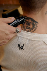 Henley Shirt long Sleeve Waffle