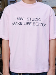 Make Life Better Pink Boxy