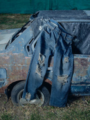 Vintage Blue Straight Fit Jeans